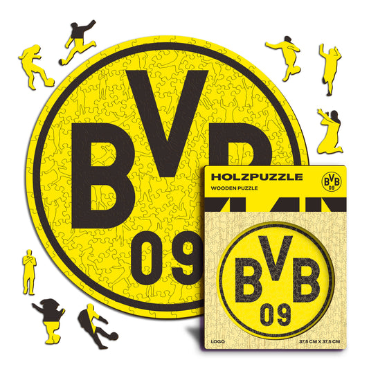 Borussia Dortmund® Logo Puzzle di Legno