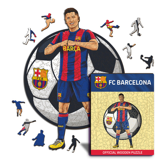 Robert Lewandowski - Puzzle di Legno