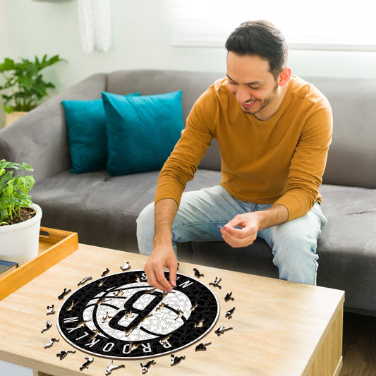 Brooklyn Nets™ Logo - Puzzle di Legno