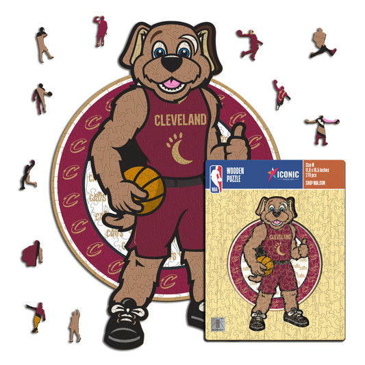 Cleveland Cavaliers™ Mascotte - Puzzle di Legno
