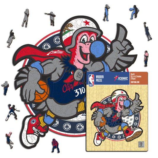 Los Angeles Clippers™ Mascotte - Puzzle di Legno