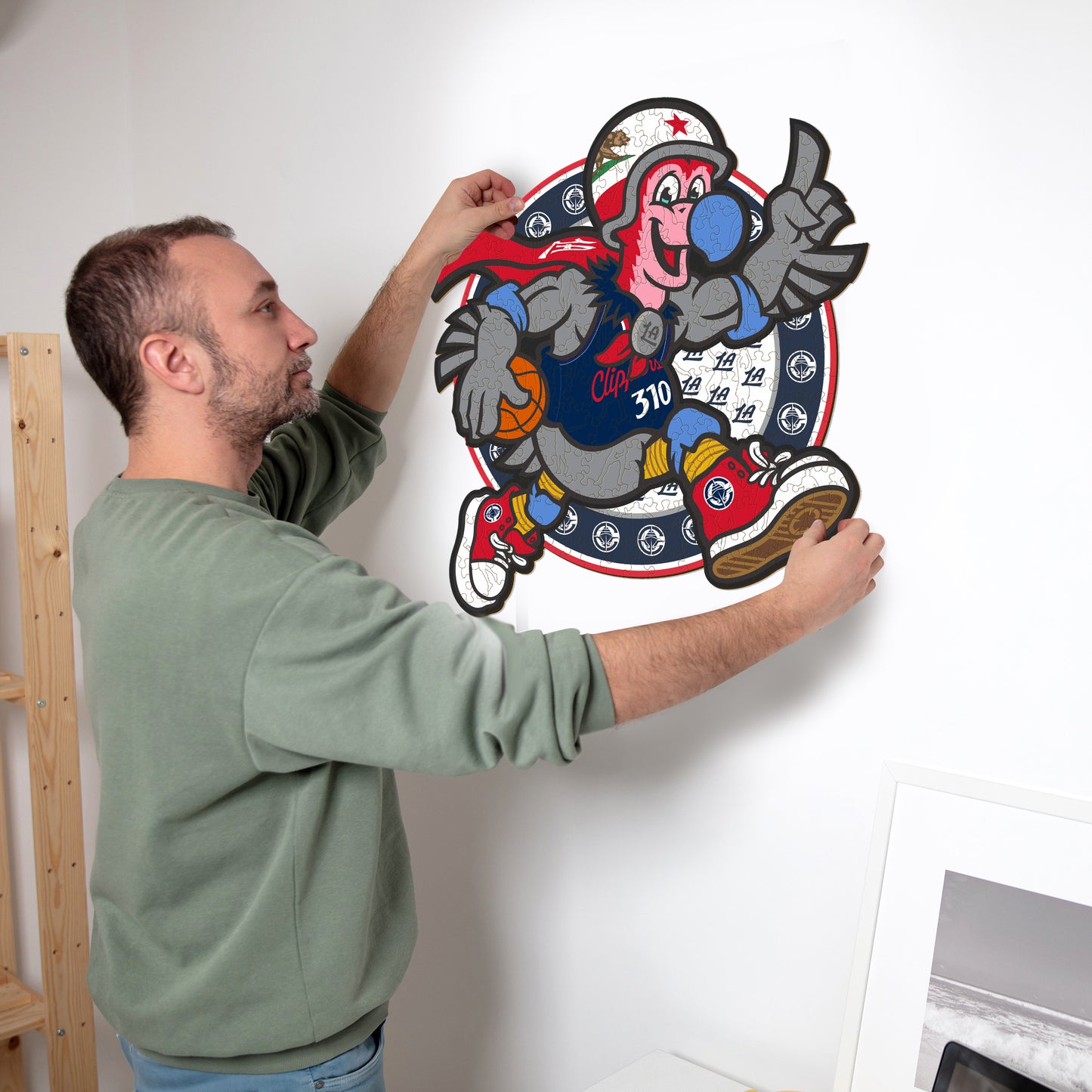 Los Angeles Clippers™ Mascotte - Puzzle di Legno