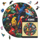 Pappagalli Colorati - Puzzle di Legno