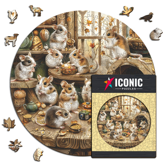 Criceti Curiosi - Puzzle di Legno