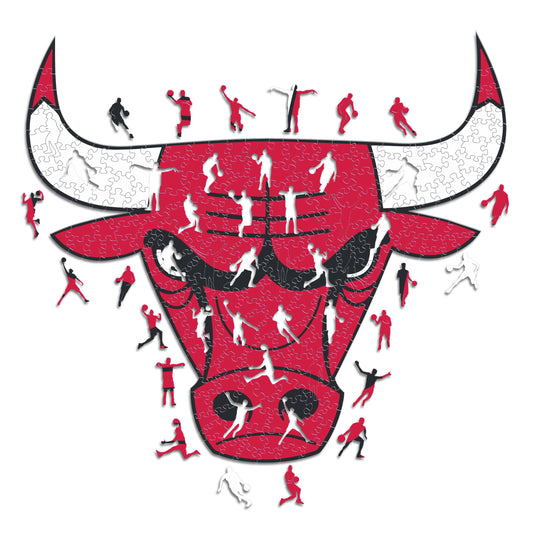 Chicago Bulls™ - Puzzle di Legno