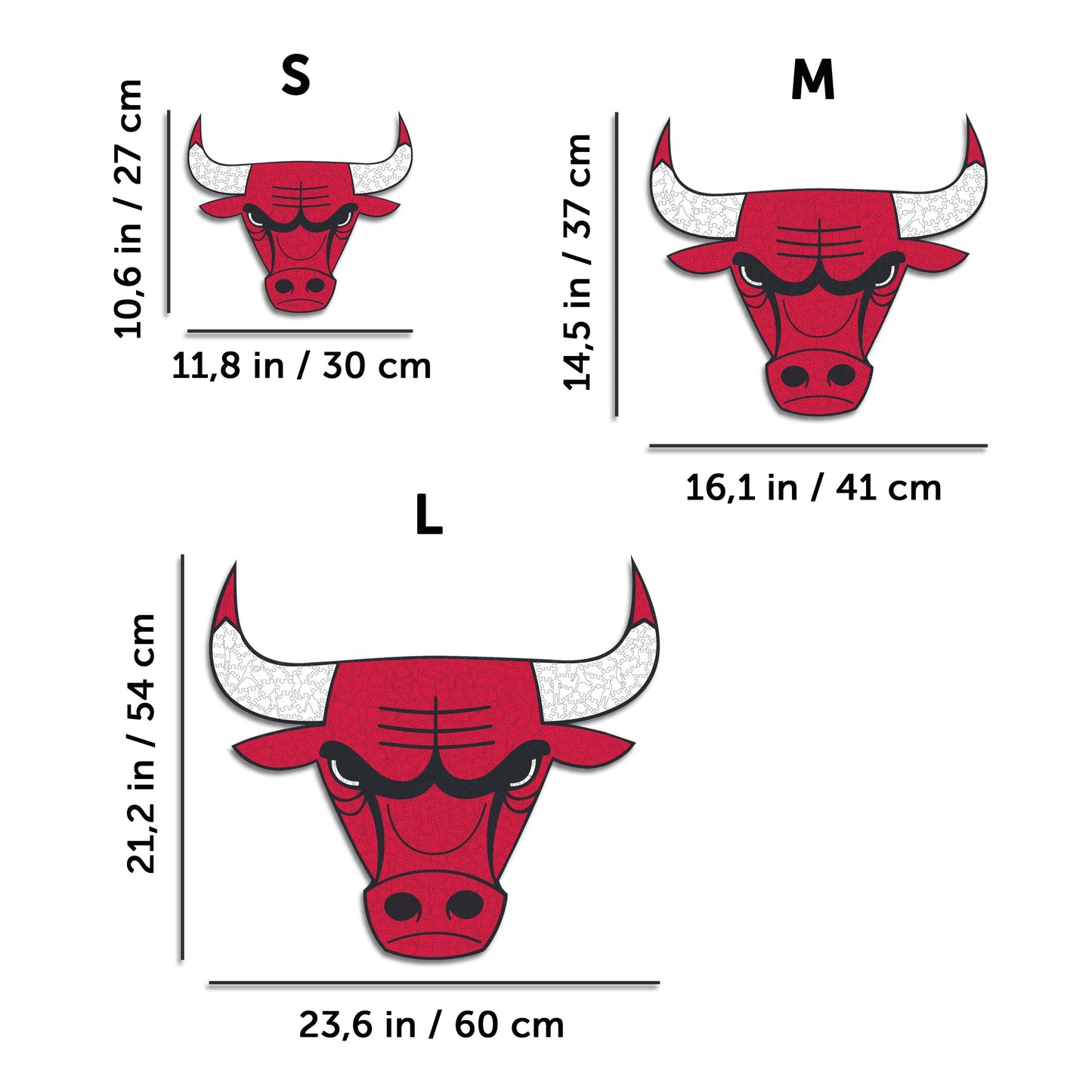 Chicago Bulls™ - Puzzle di Legno