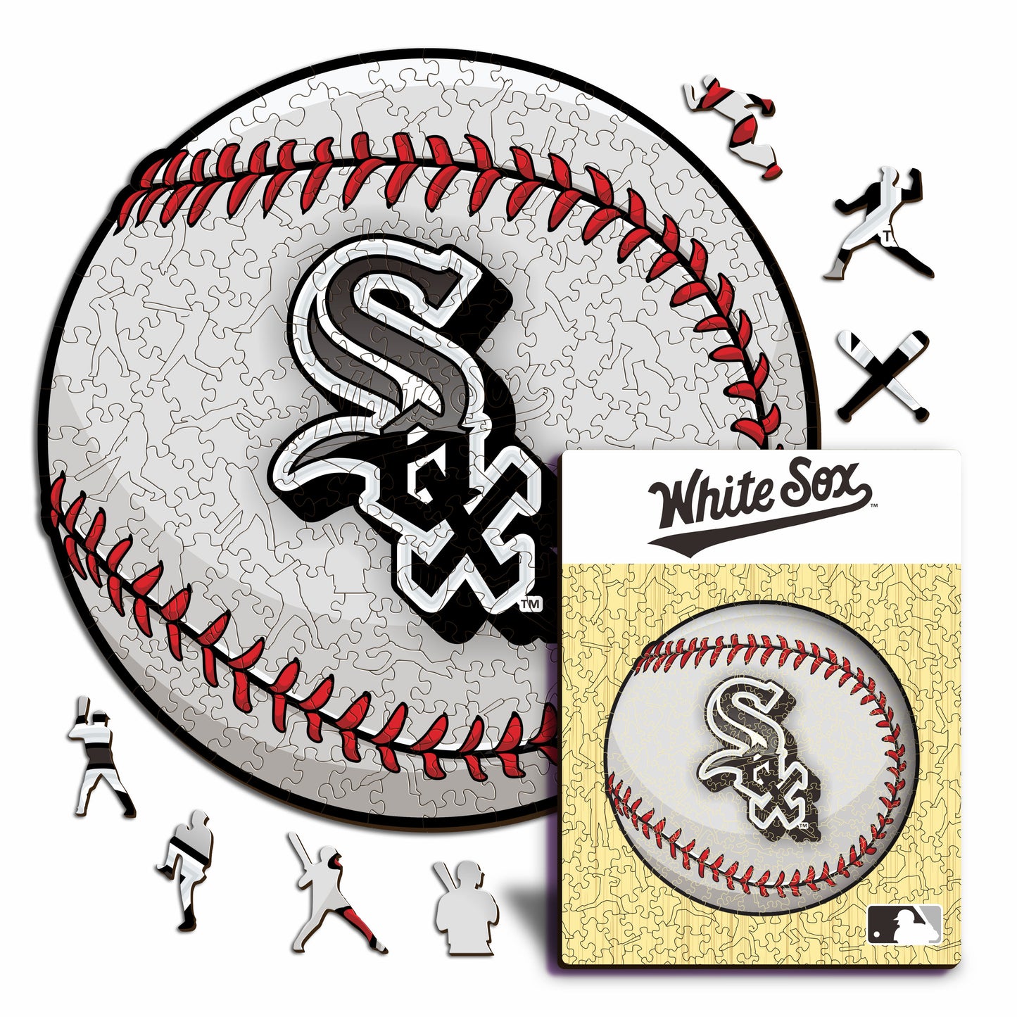 Chicago White Sox™ Palla - Puzzle di Legno