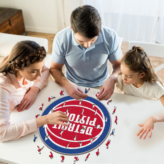 Detroit Pistons™ Logo - Puzzle di Legno