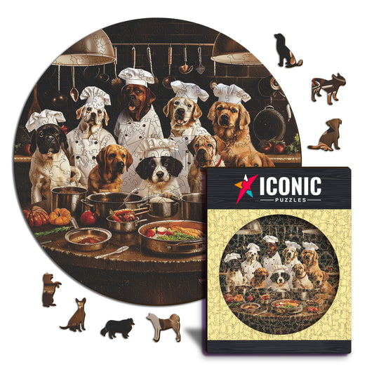 Cani Chef - Puzzle di Legno
