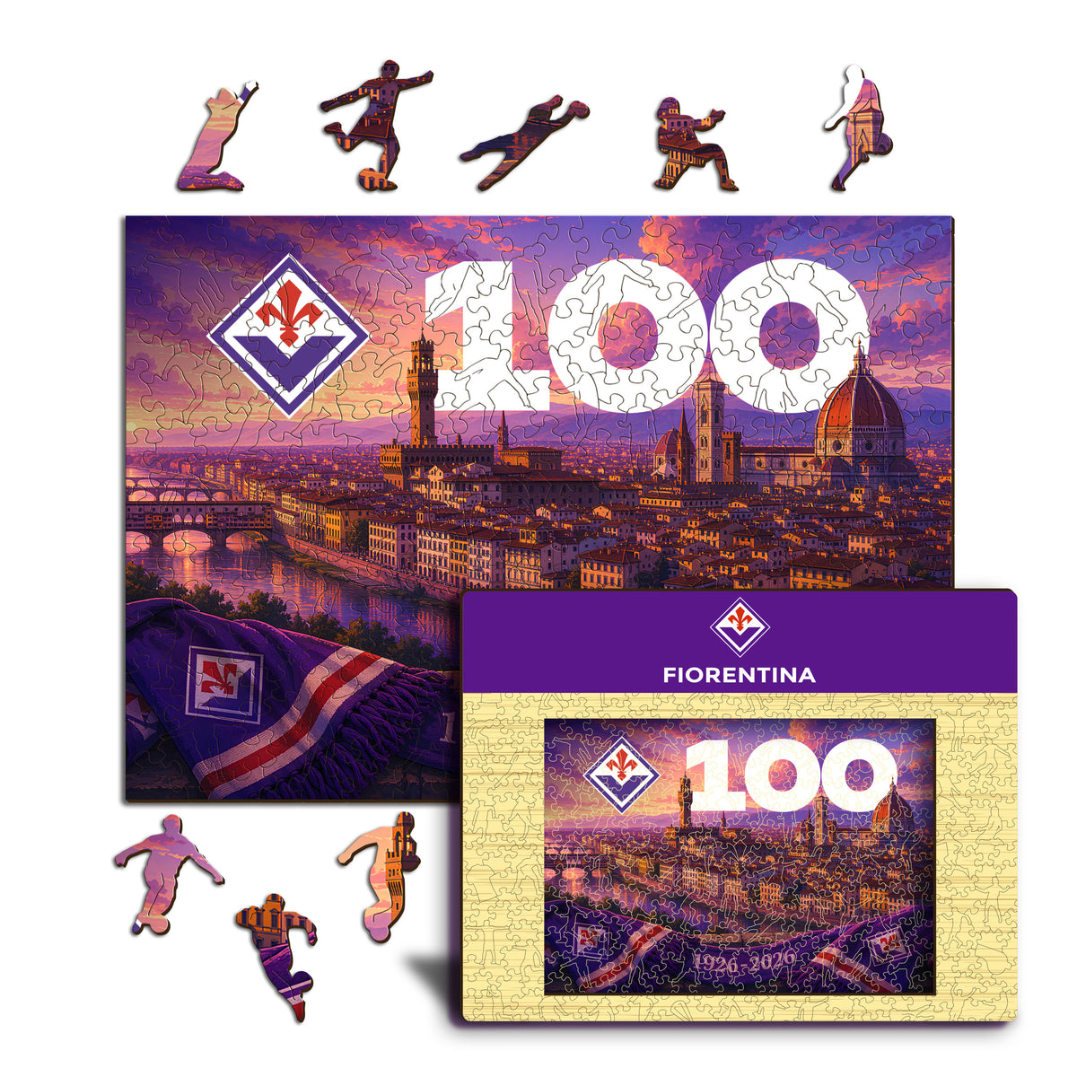 Centenario ACF Fiorentina® Puzzle di Legno