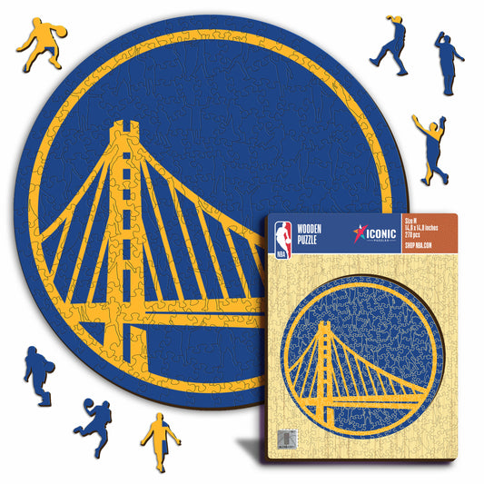 Golden State Warriors™ Logo - Puzzle di Legno
