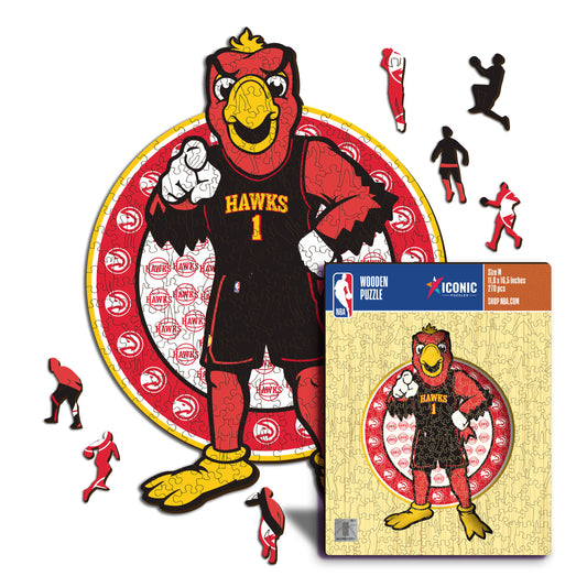 Atlanta Hawks™ Mascotte - Puzzle di Legno