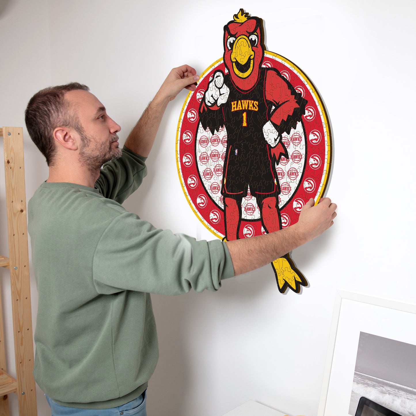 Atlanta Hawks™ Mascotte - Puzzle di Legno