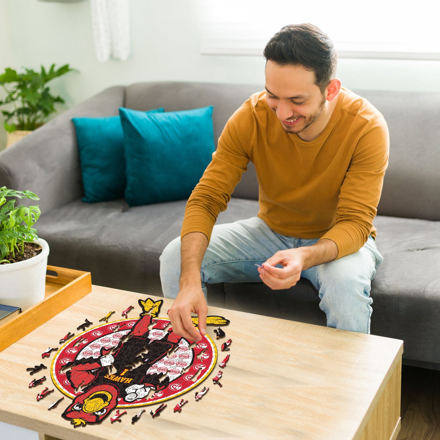 Atlanta Hawks™ Mascotte - Puzzle di Legno