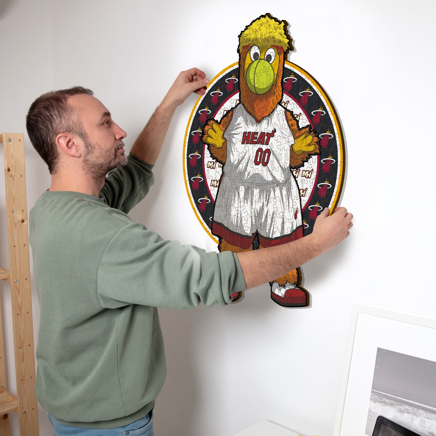 Miami Heat™ Mascotte - Puzzle di Legno