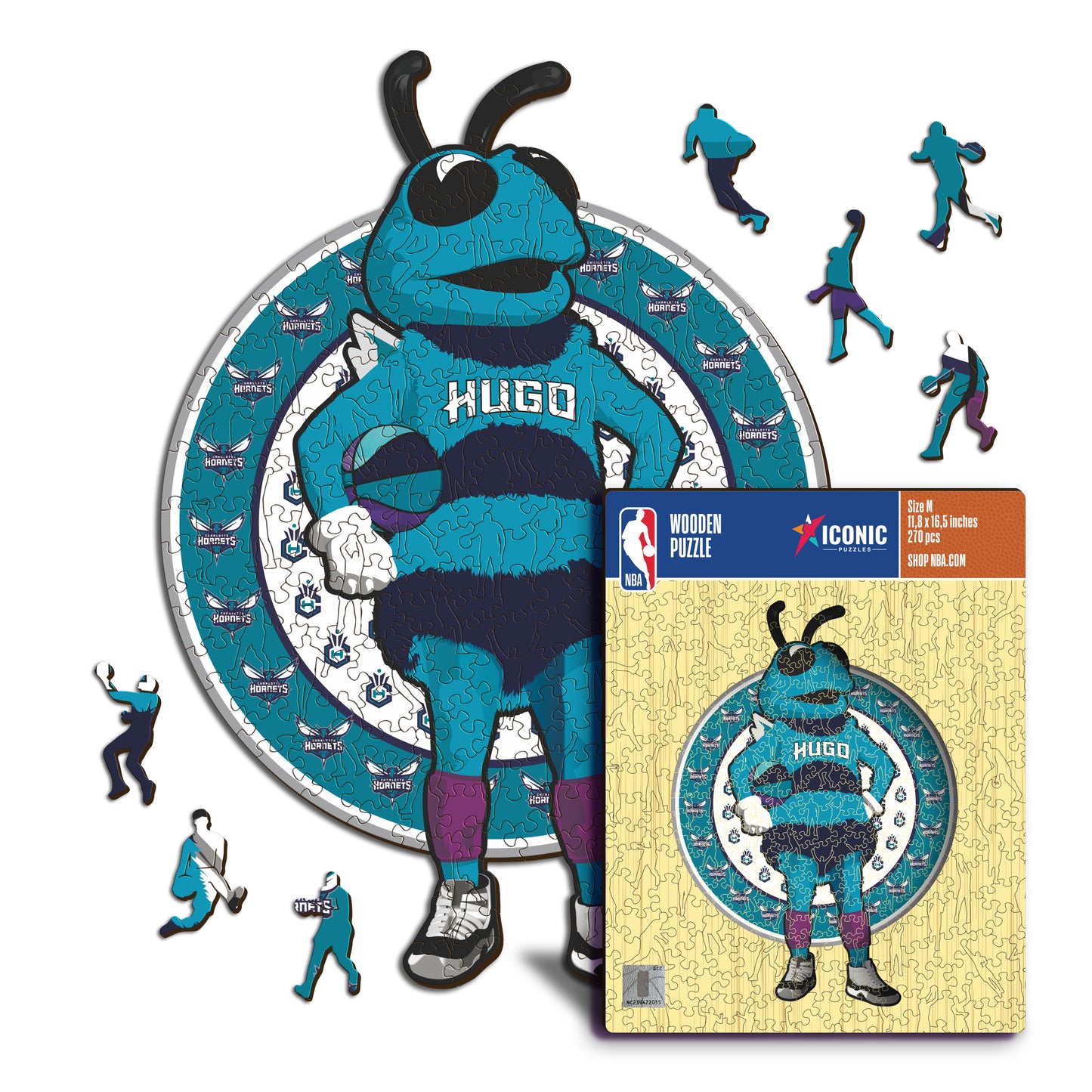 Charlotte Hornets™ Mascotte - Puzzle di Legno