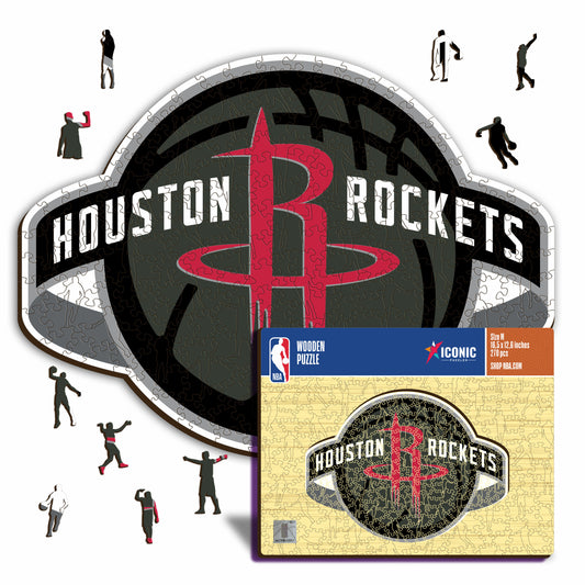 Houston Rockets™ Logo - Puzzle di Legno