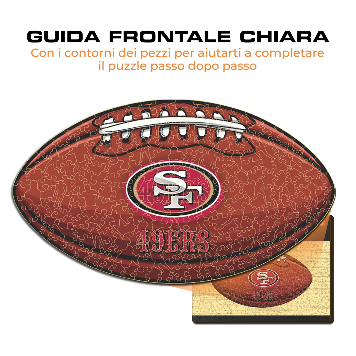 Palla San Francisco 49ers™ - Puzzle di Legno