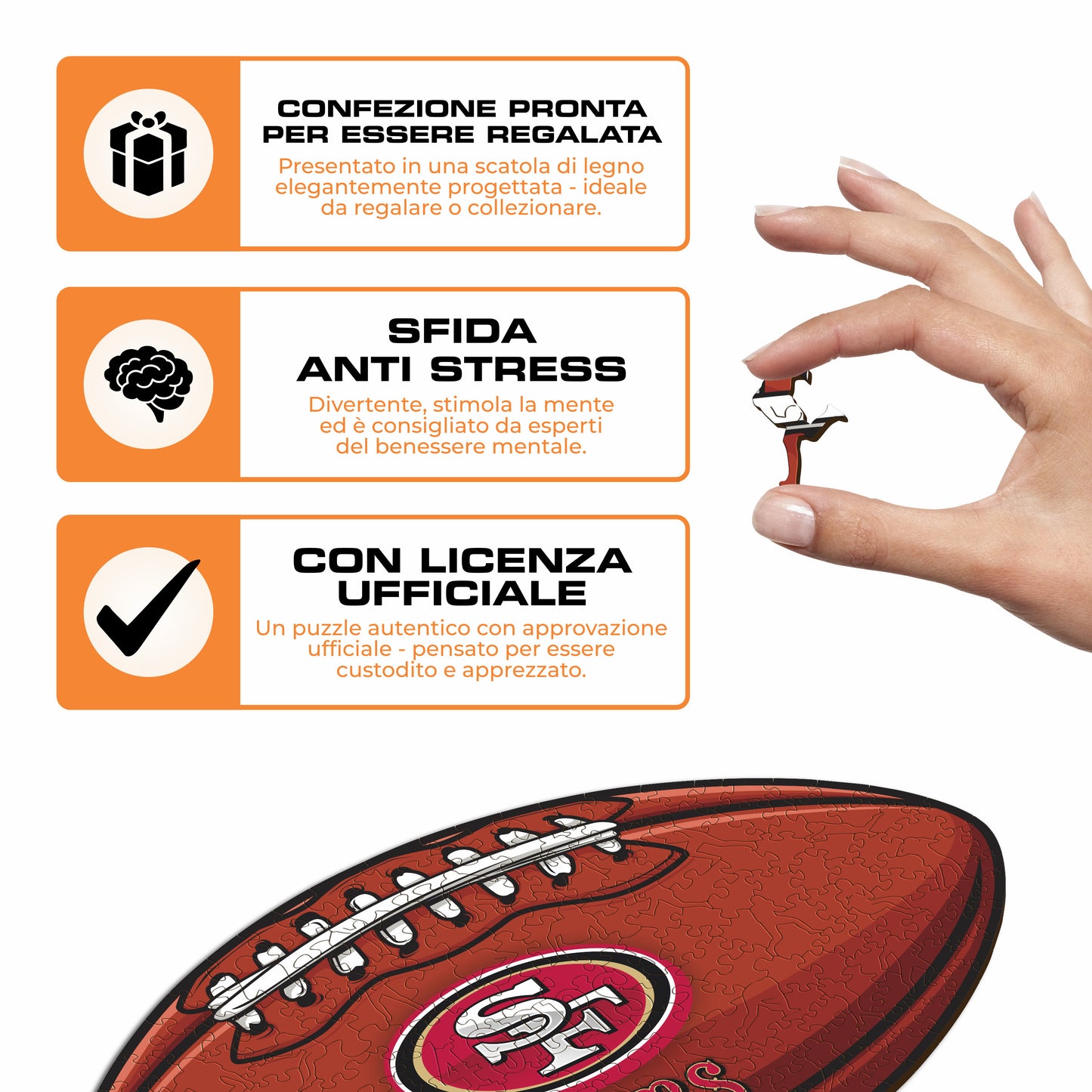 Palla San Francisco 49ers™ - Puzzle di Legno