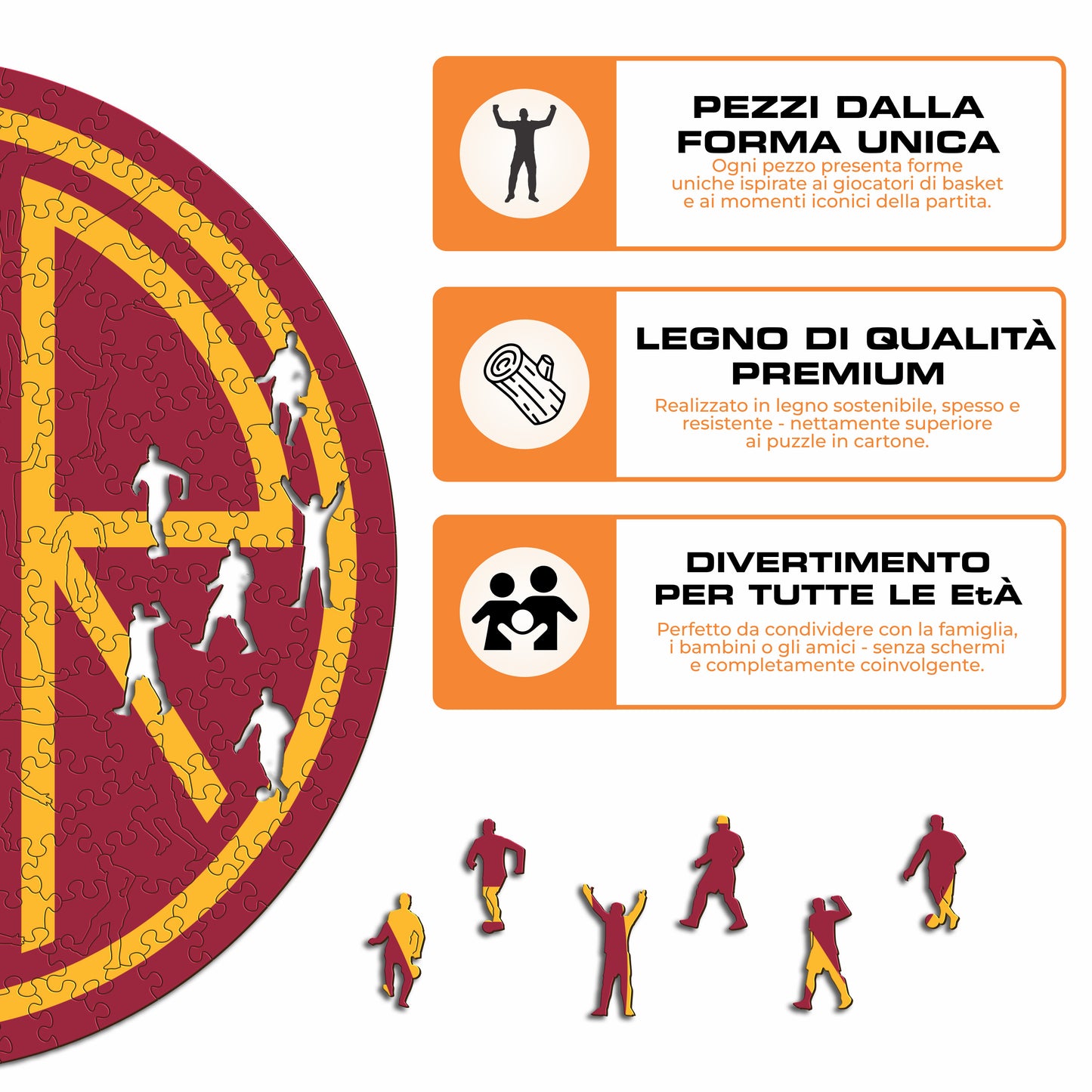 Logo Heritage Roma® - Puzzle di Legno