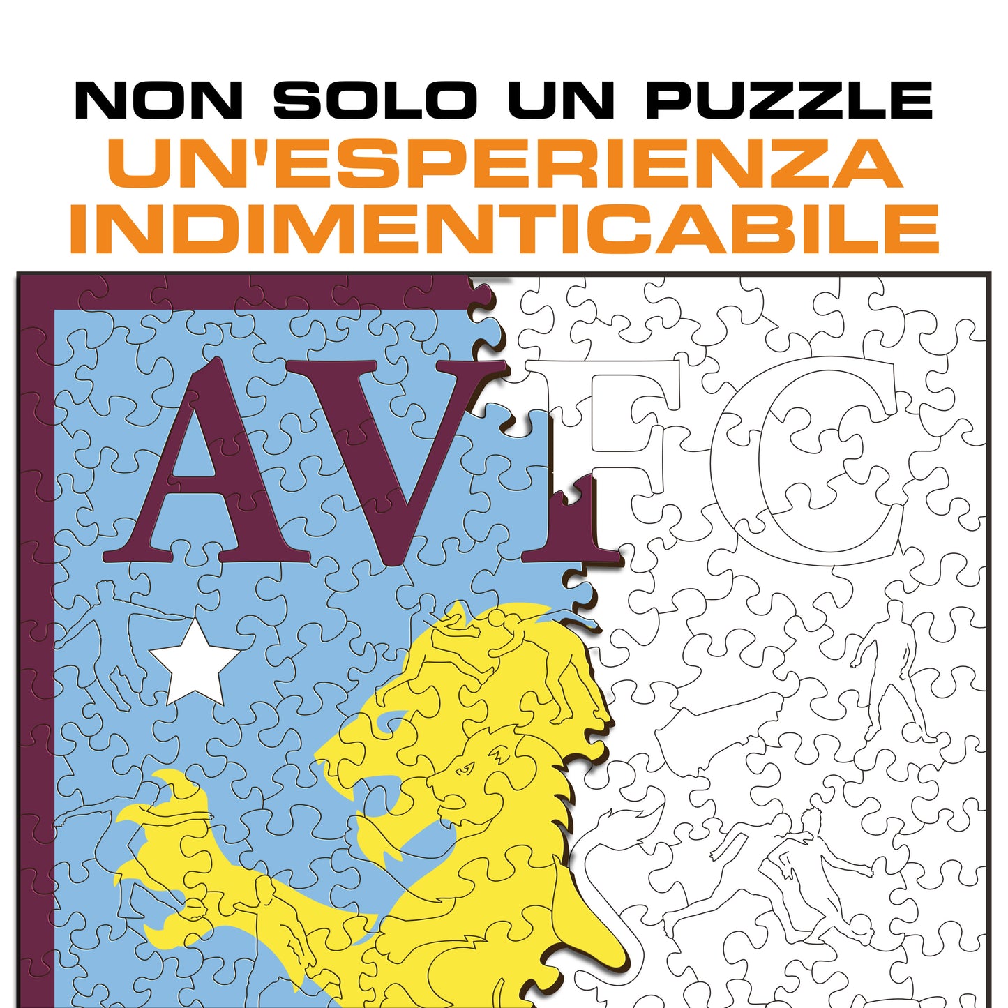 Logo Aston Villa® - Puzzle di Legno