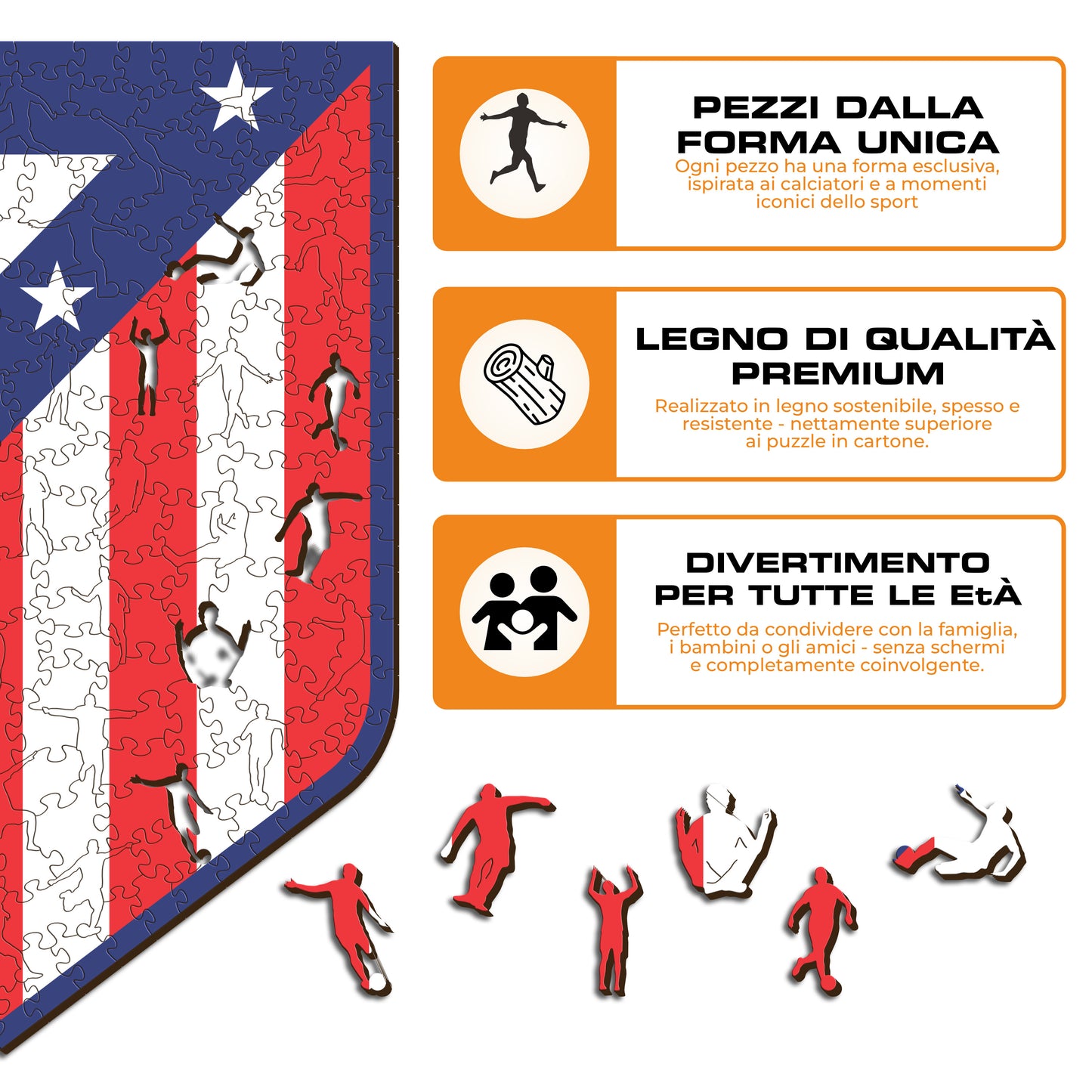 Atlético Madrid® Logo - Puzzle di Legno