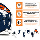 Casco Denver Broncos™ - Puzzle di Legno
