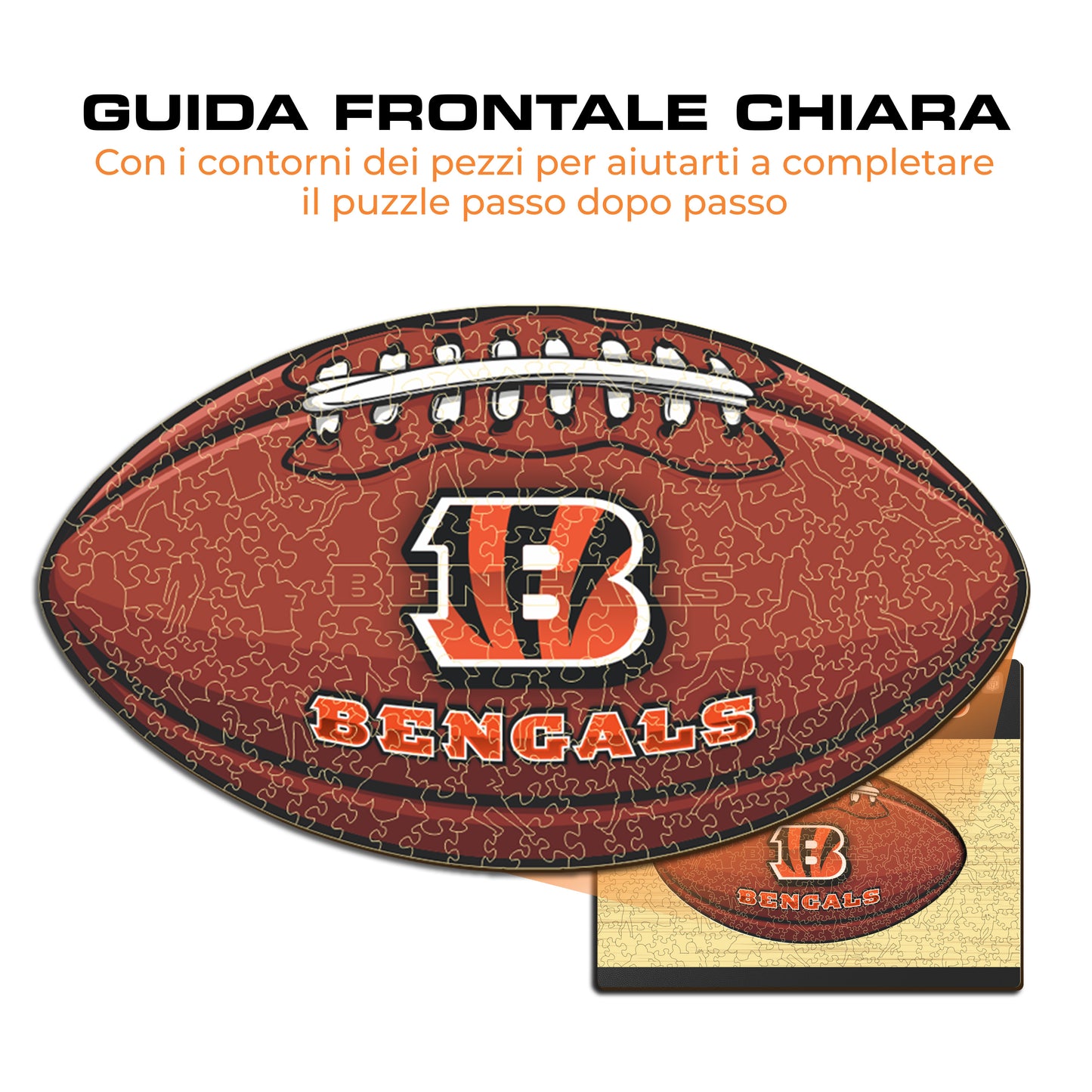 Palla Cincinnati Bengals™ - Puzzle di Legno