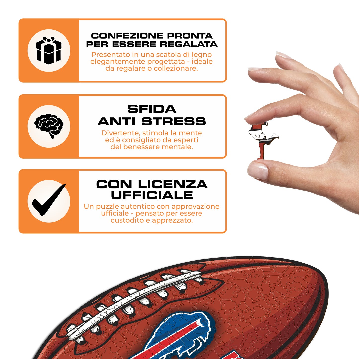 Palla Buffalo Bills™ - Puzzle di Legno