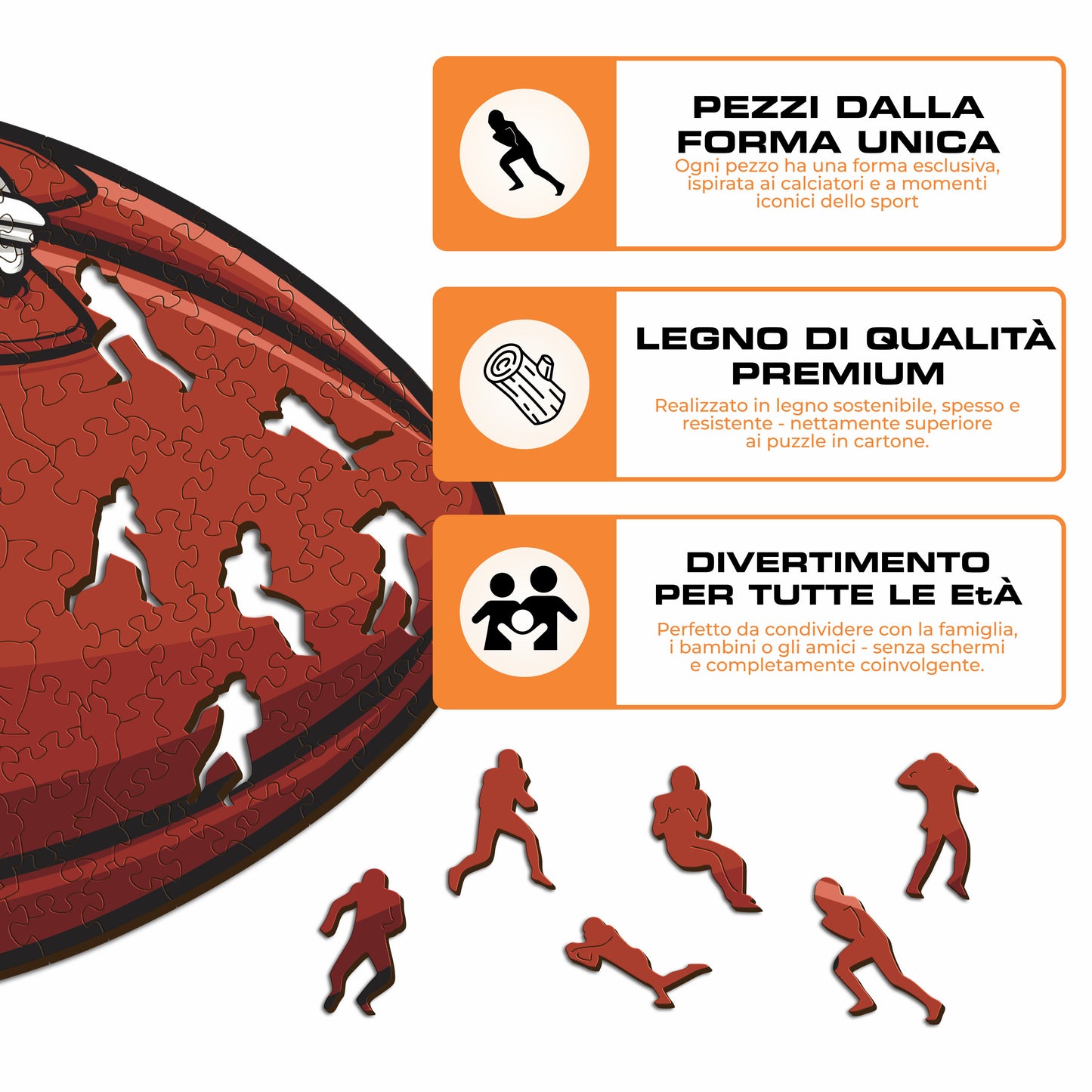 Palla Tampa Bay Buccaneers™ - Puzzle di Legno