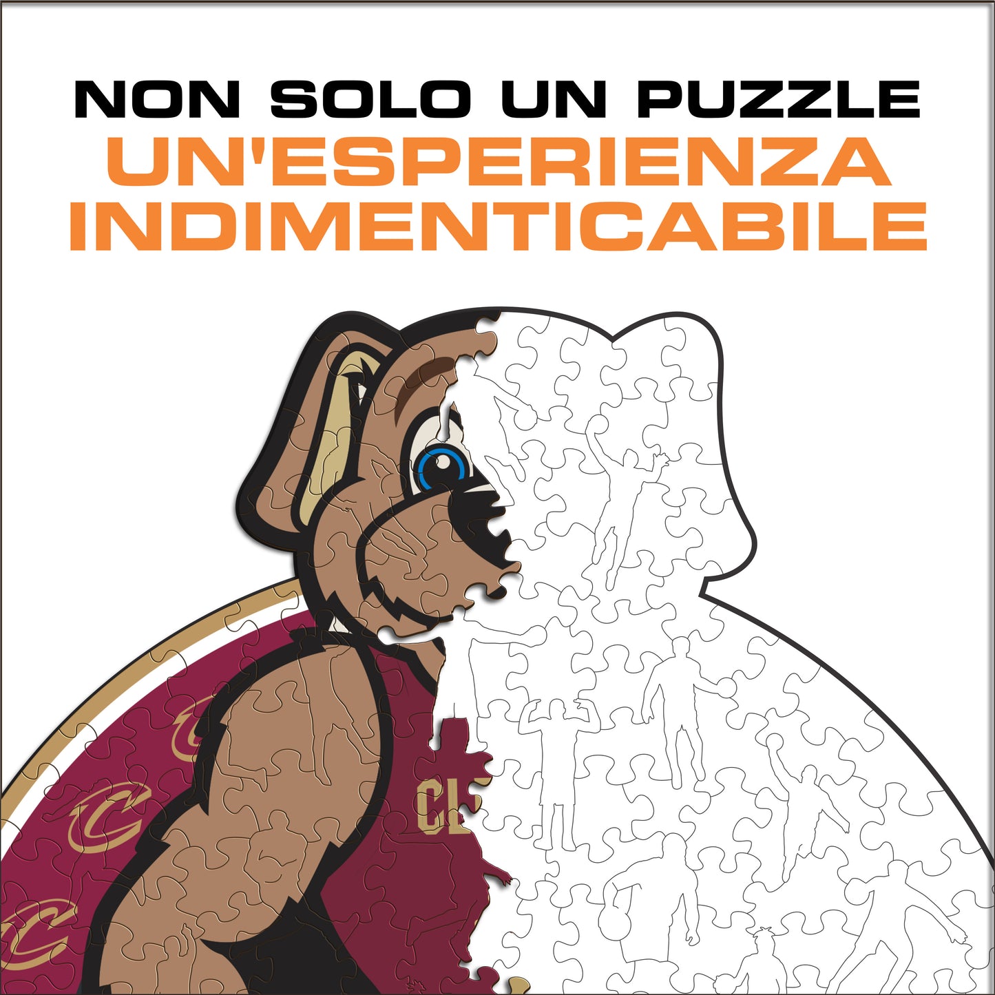 Cleveland Cavaliers™ Mascotte - Puzzle di Legno