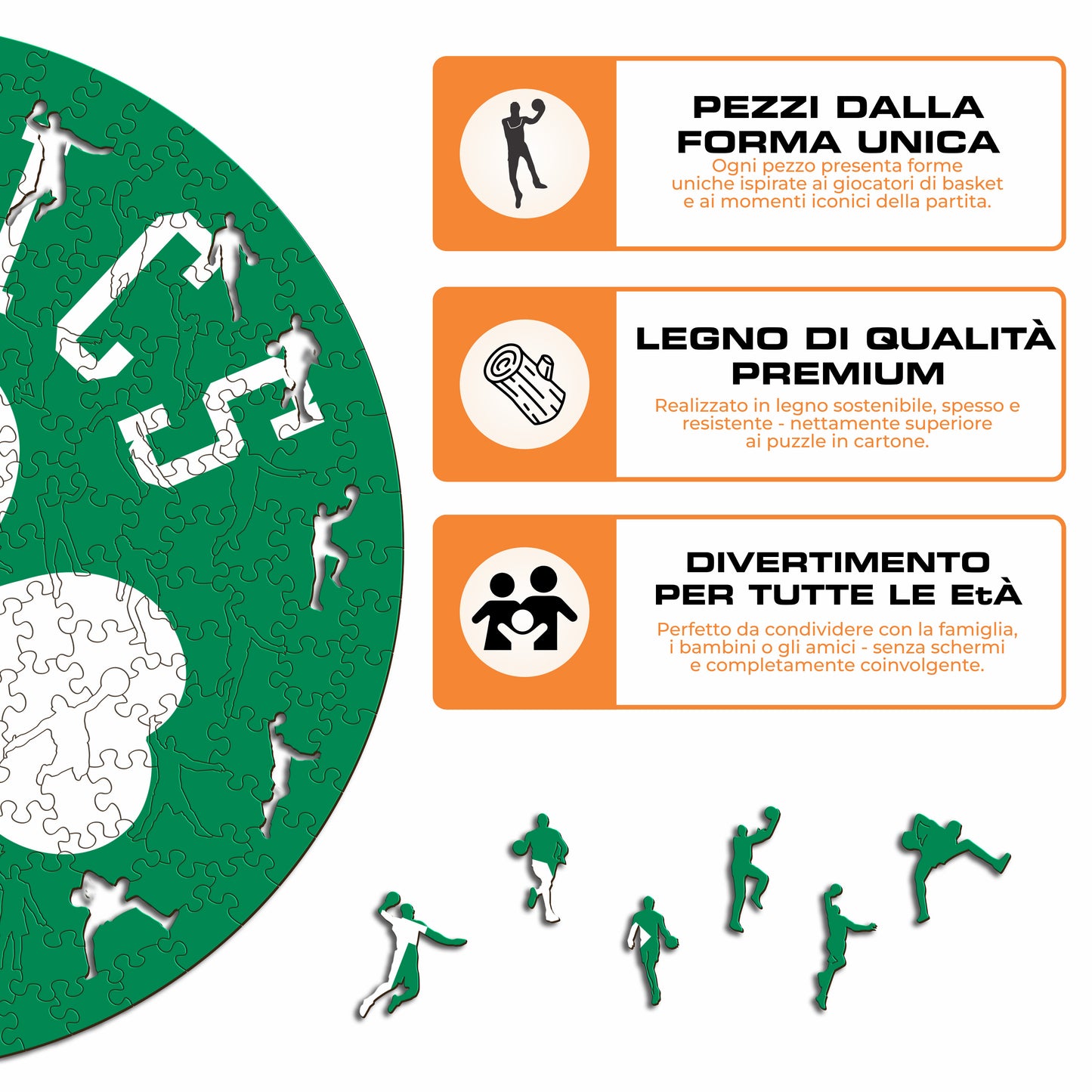 Boston Celtics™ Logo - Puzzle di Legno