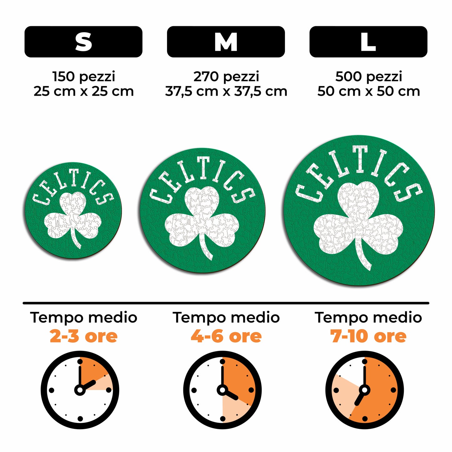 Boston Celtics™ Logo - Puzzle di Legno
