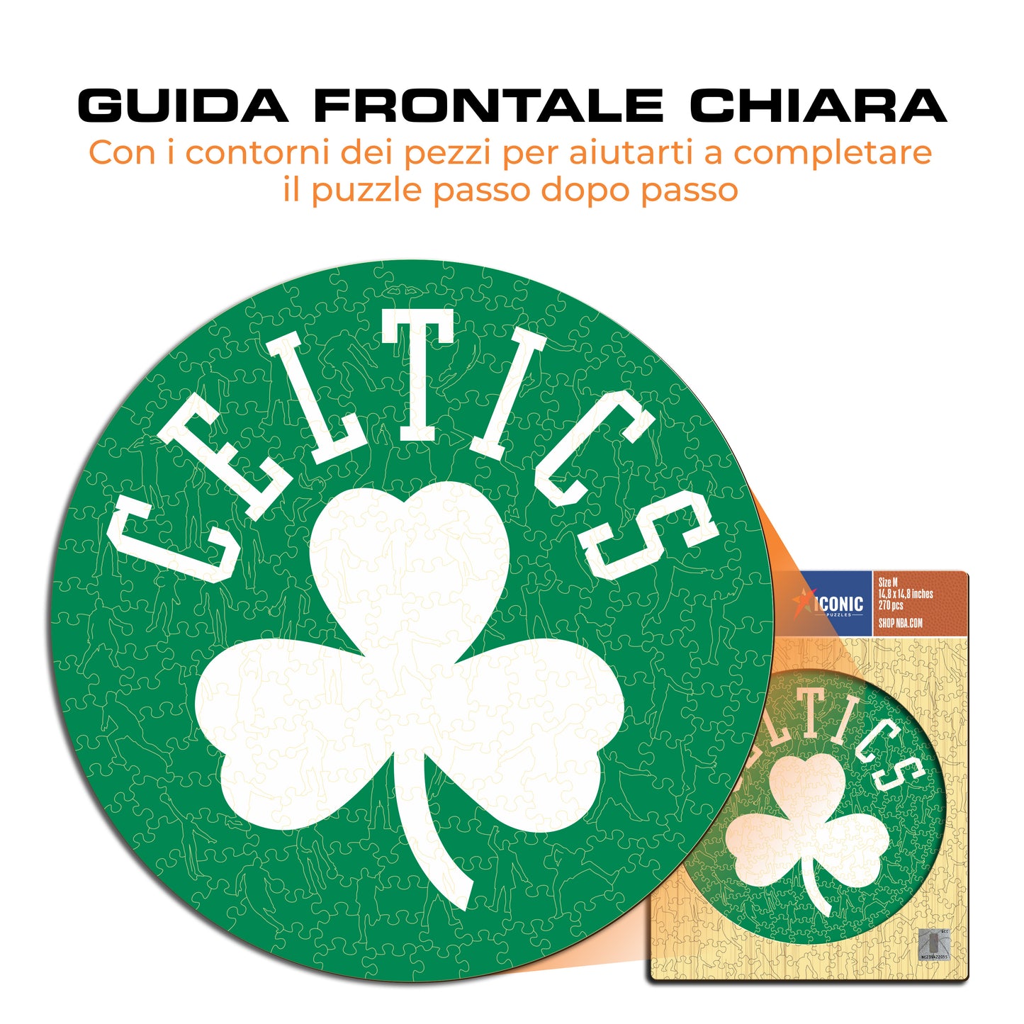 Boston Celtics™ Logo - Puzzle di Legno