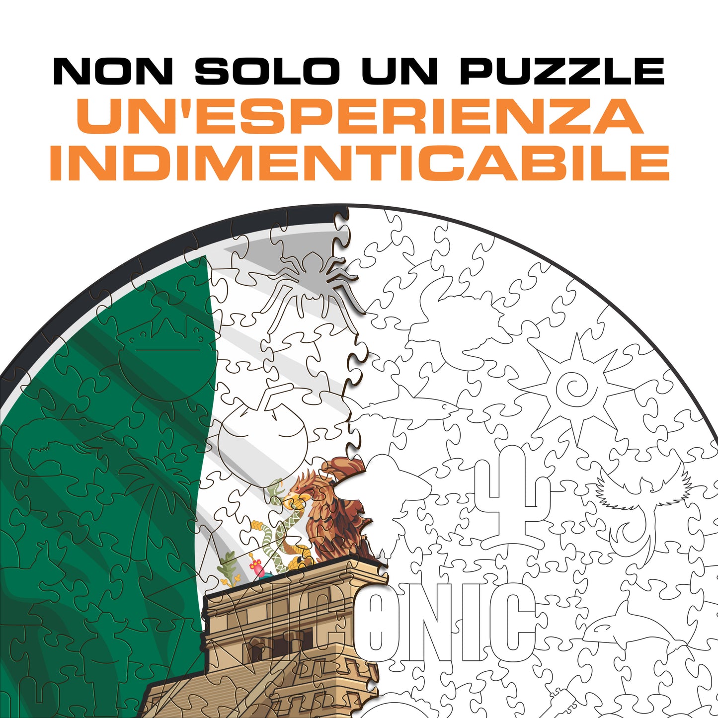 Chichén Itzá - Puzzle di Legno