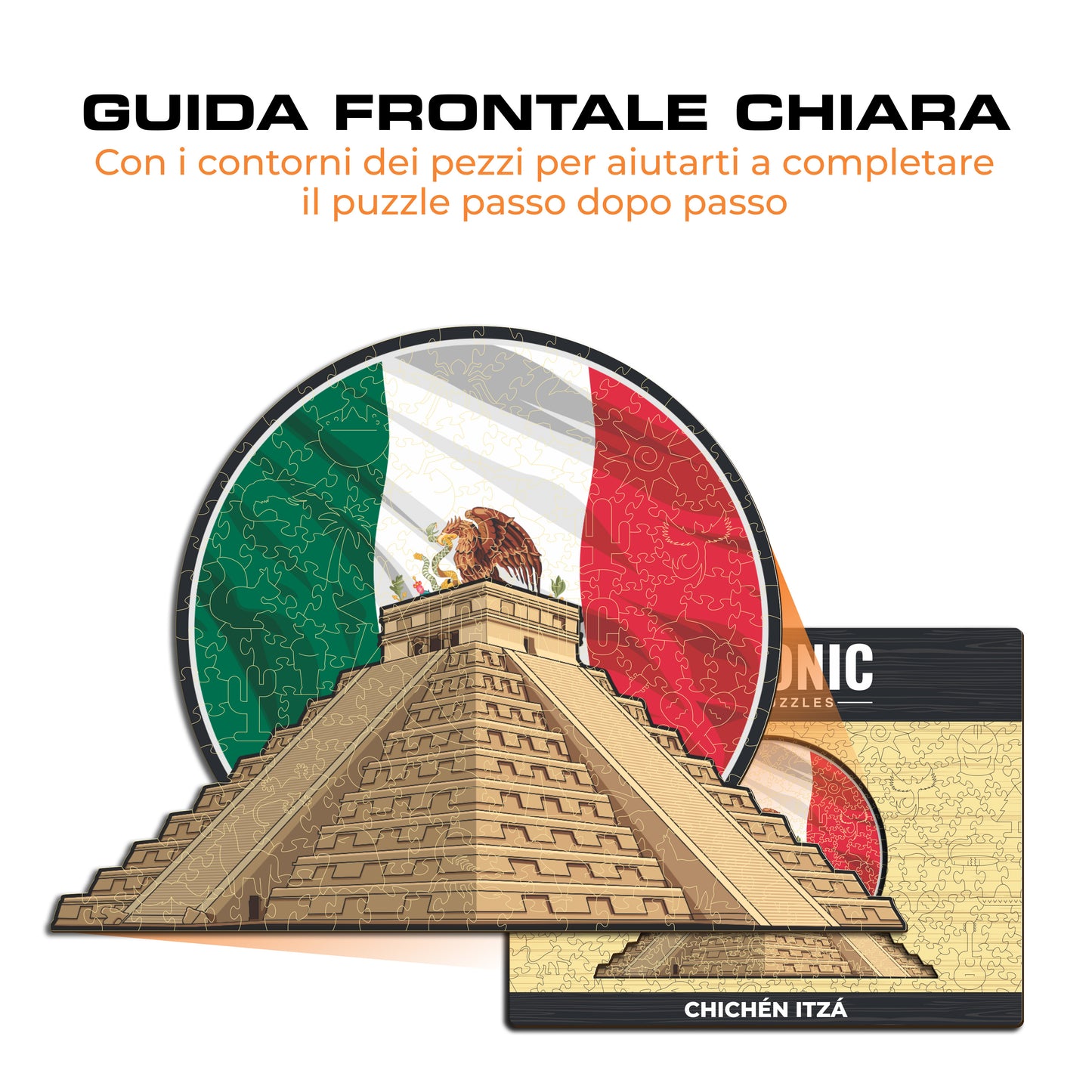 Chichén Itzá - Puzzle di Legno