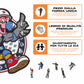 Los Angeles Clippers™ Mascotte - Puzzle di Legno