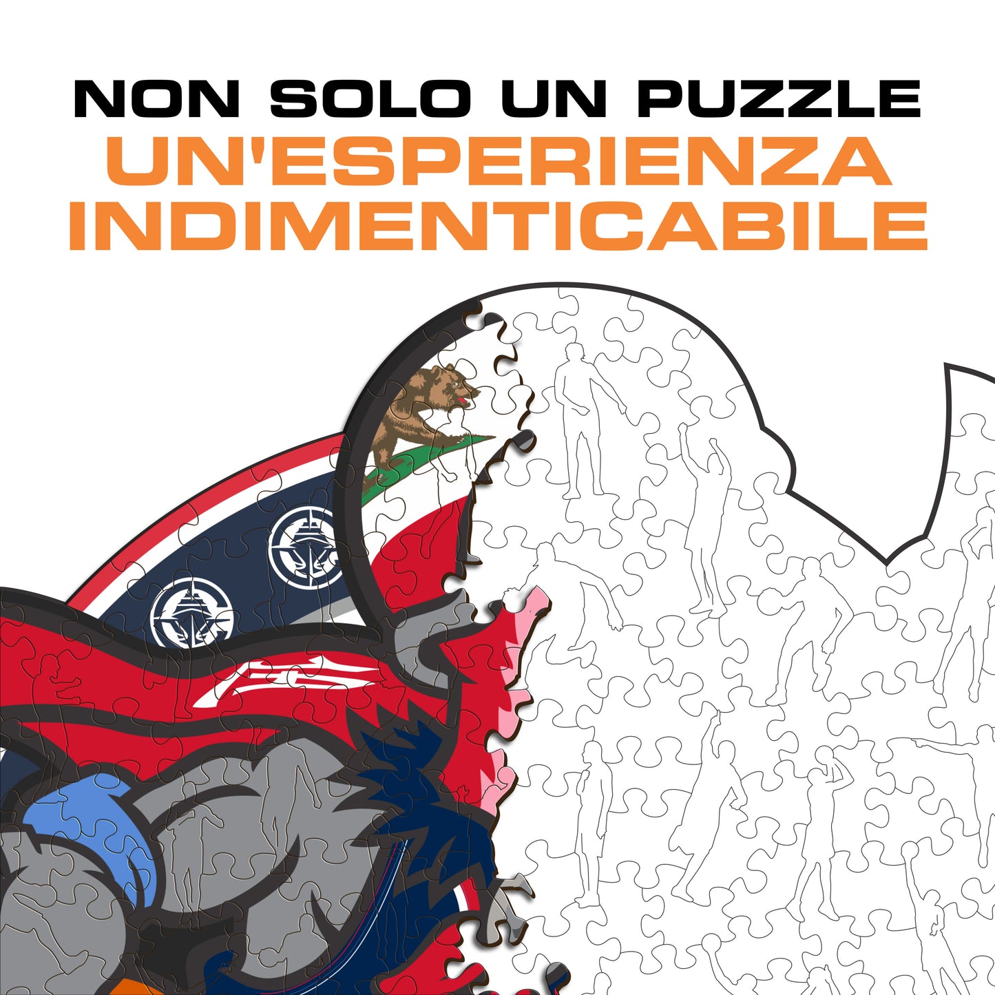 Los Angeles Clippers™ Mascotte - Puzzle di Legno