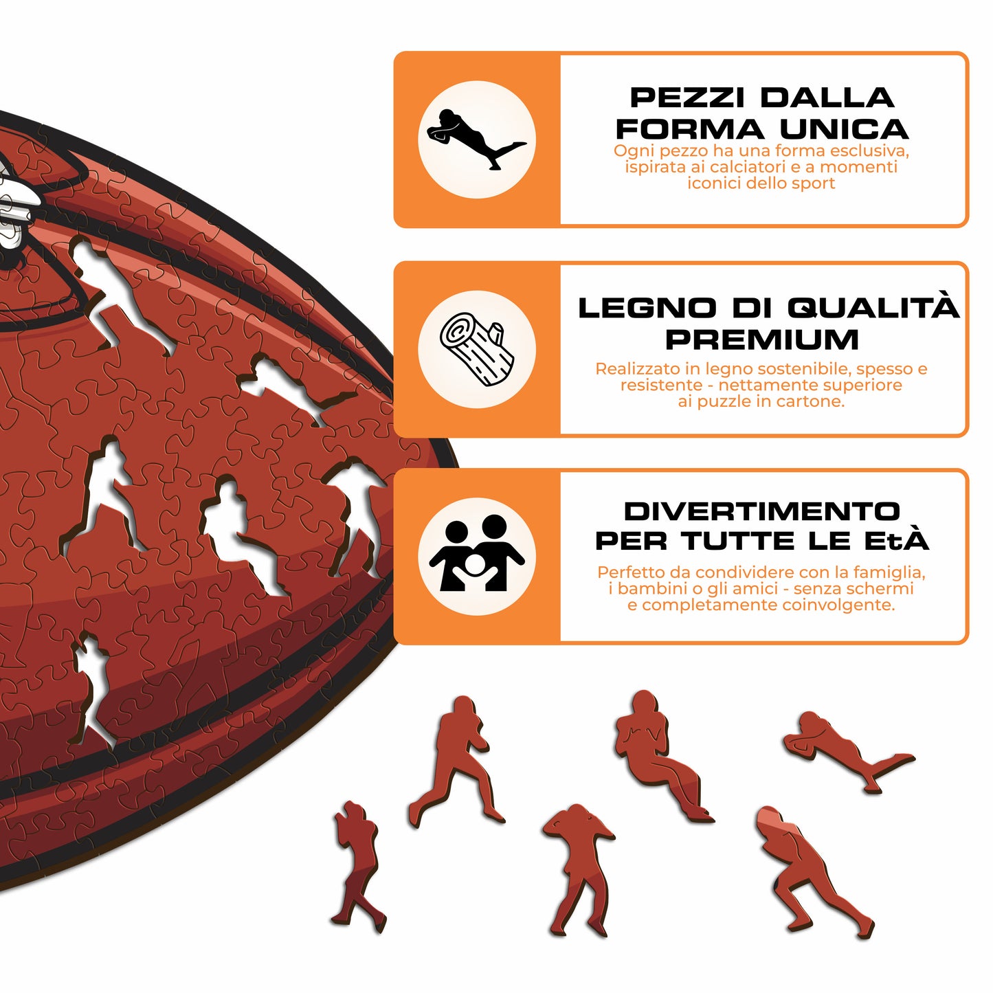 Palla Washington Commanders™ - Puzzle di Legno