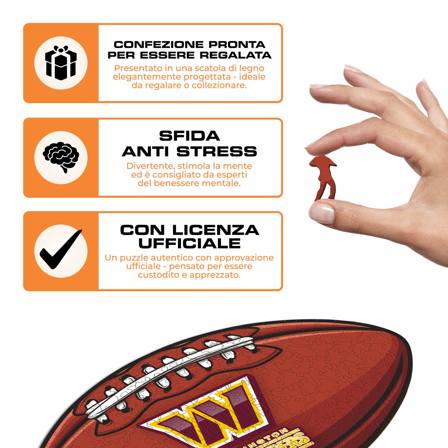 Palla Washington Commanders™ - Puzzle di Legno