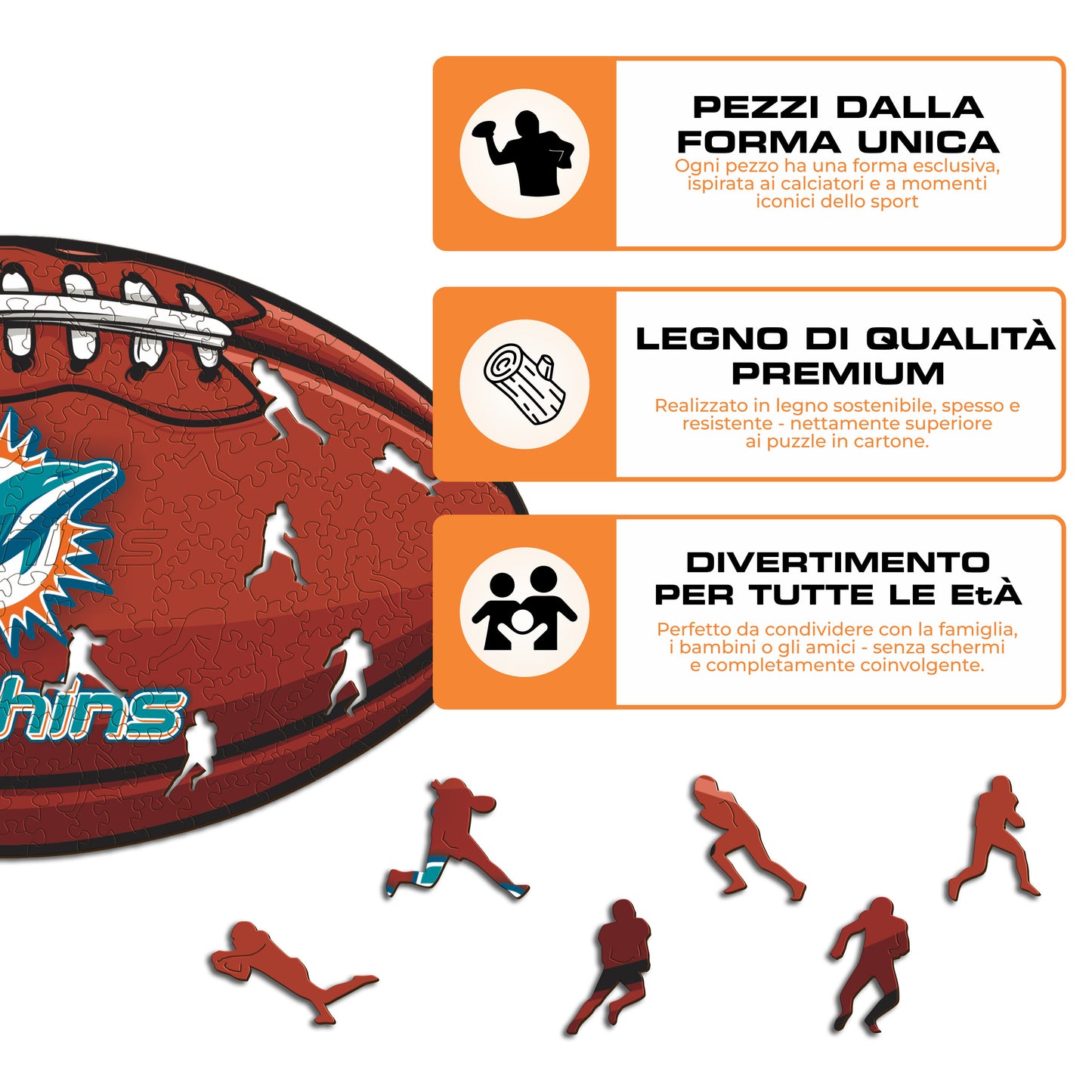 Palla Miami Dolphins™ - Puzzle di Legno