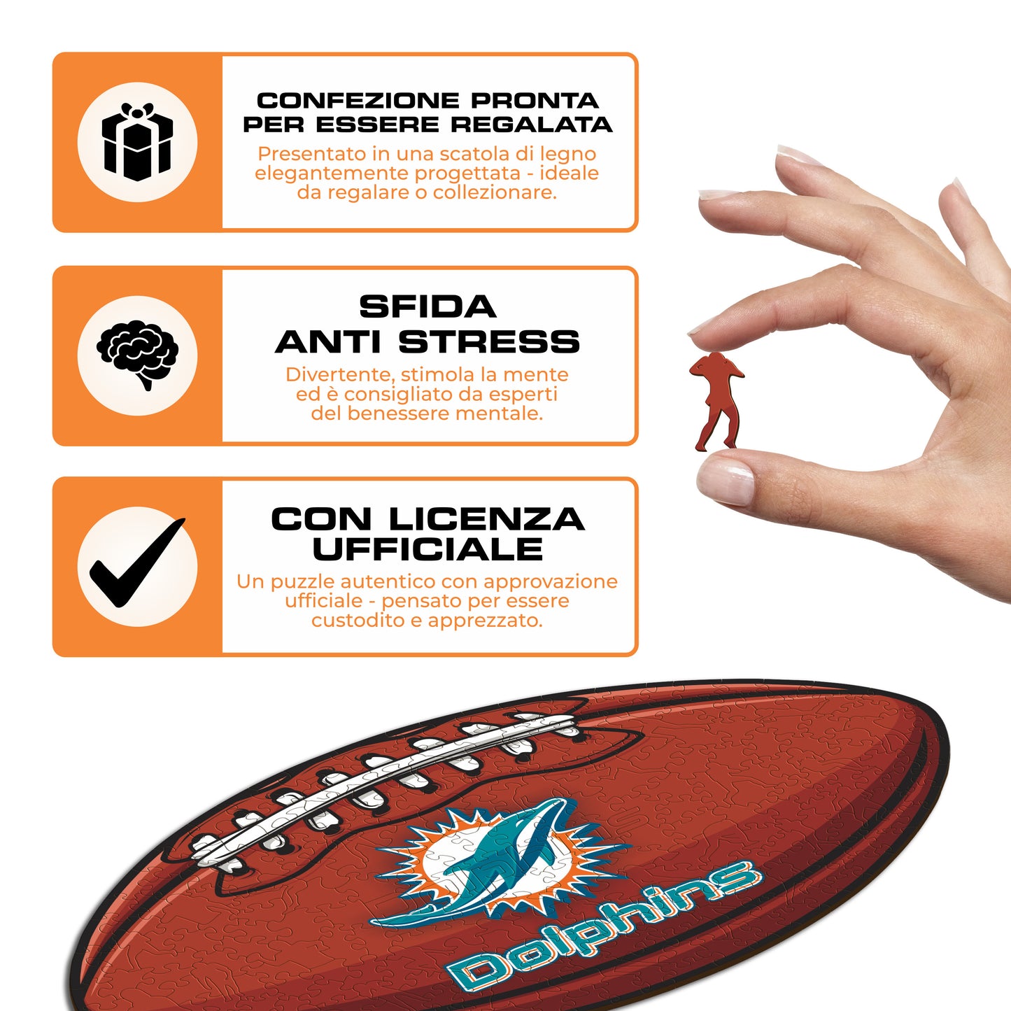 Palla Miami Dolphins™ - Puzzle di Legno