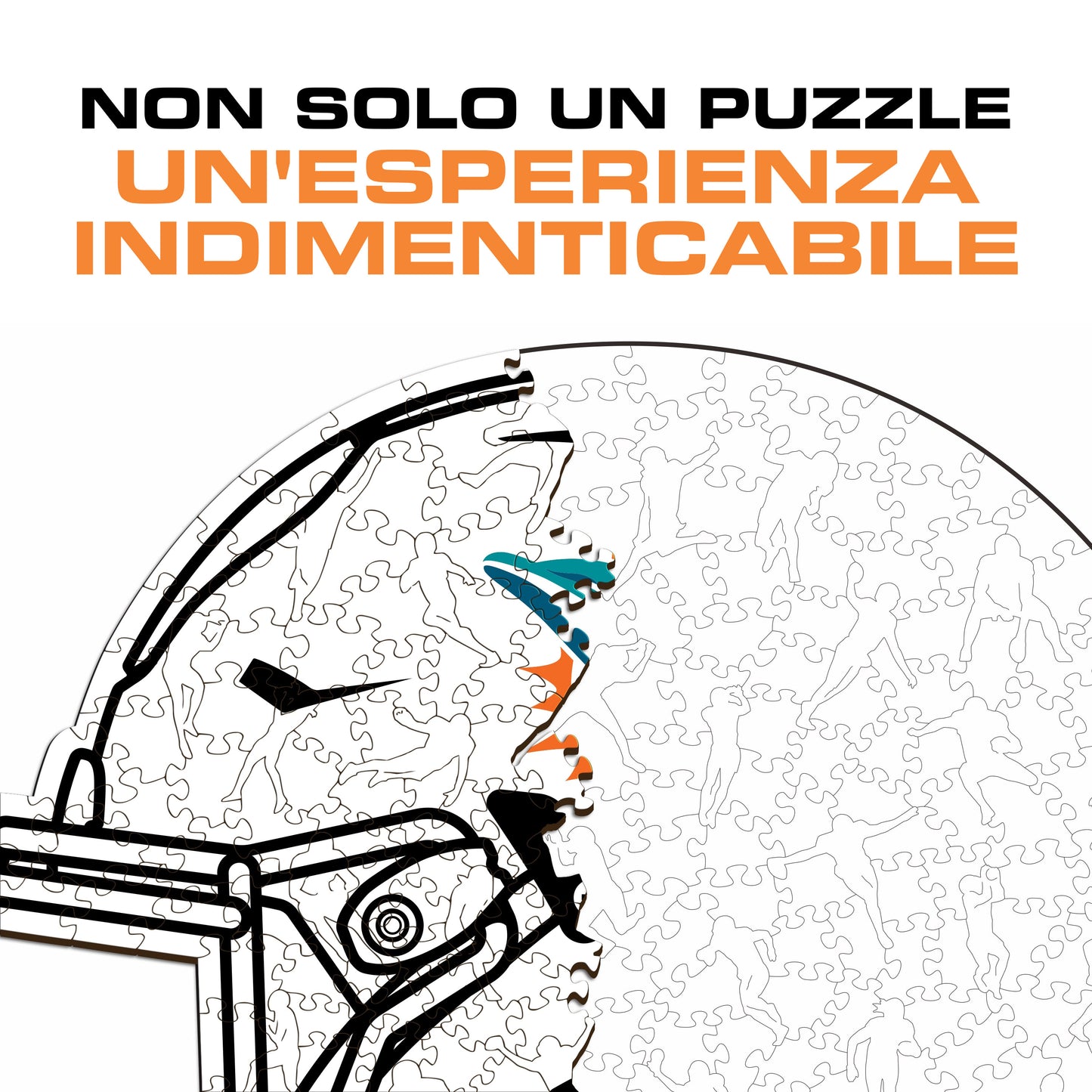 Casco Miami Dolphins™ - Puzzle di Legno