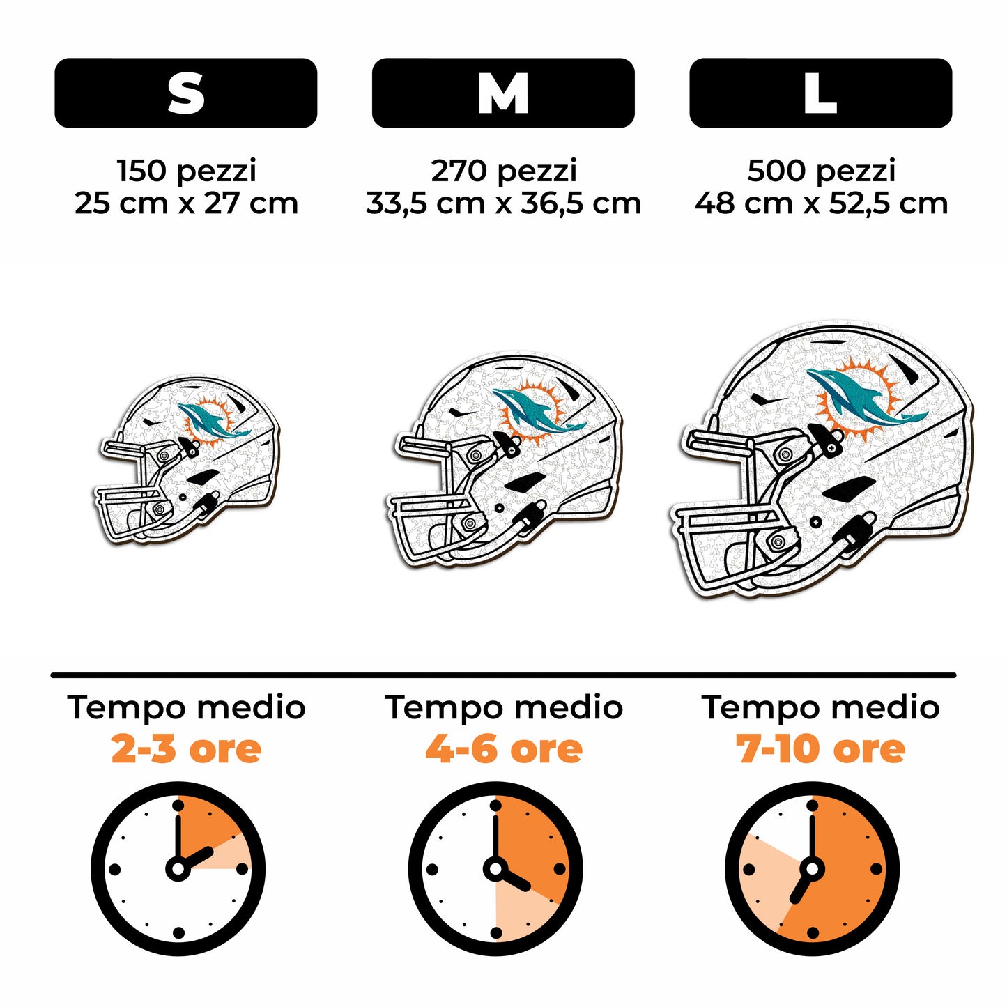 Casco Miami Dolphins™ - Puzzle di Legno