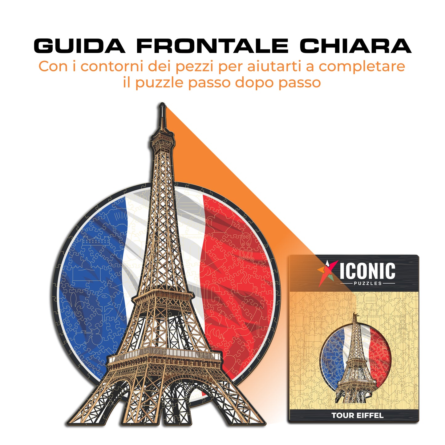 Torre Eiffel - Puzzle di Legno
