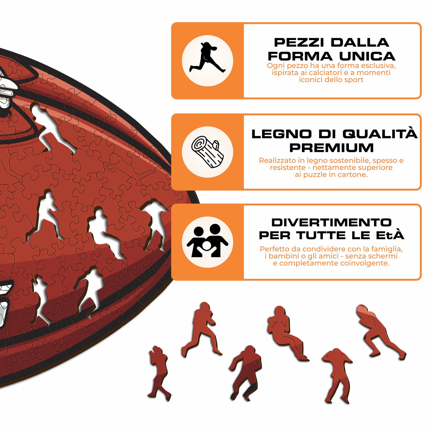 Palla Philadelphia Eagles™ - Puzzle di Legno