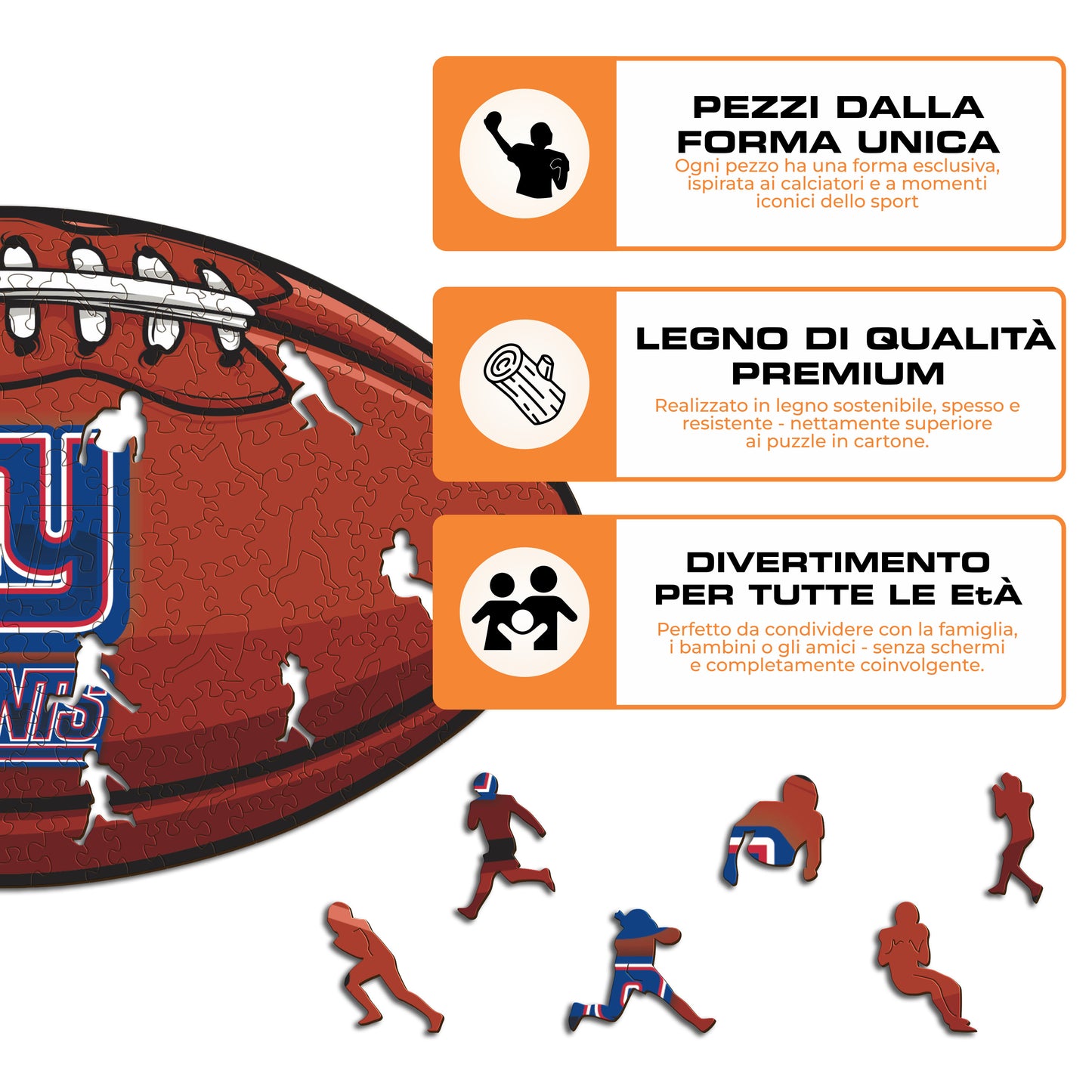 Palla New York Giants™ - Puzzle di Legno