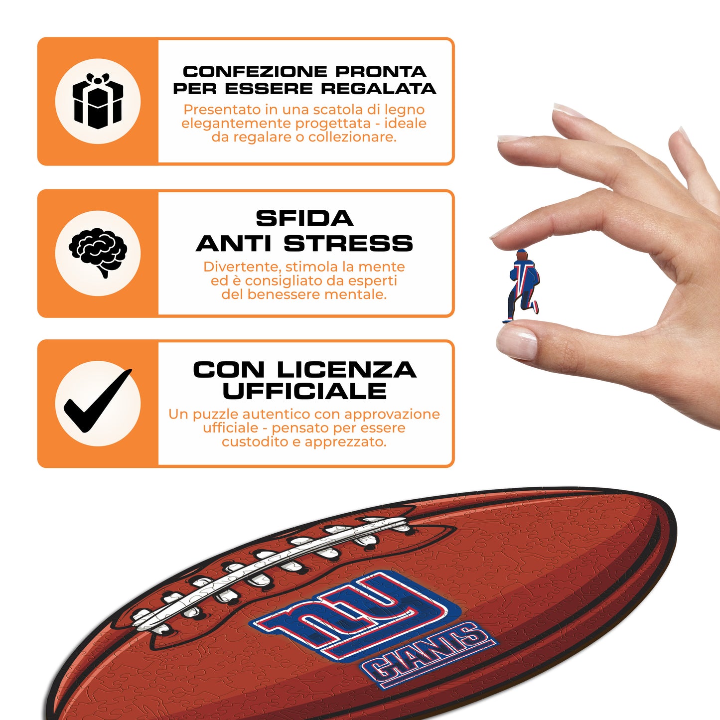 Palla New York Giants™ - Puzzle di Legno