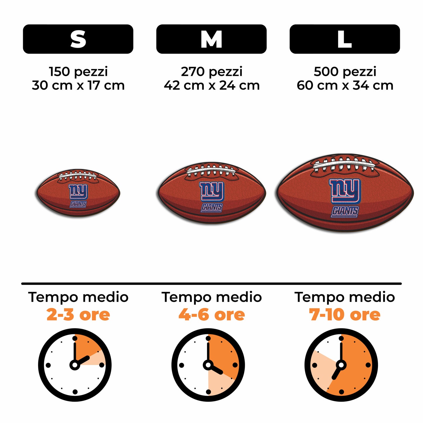 Palla New York Giants™ - Puzzle di Legno