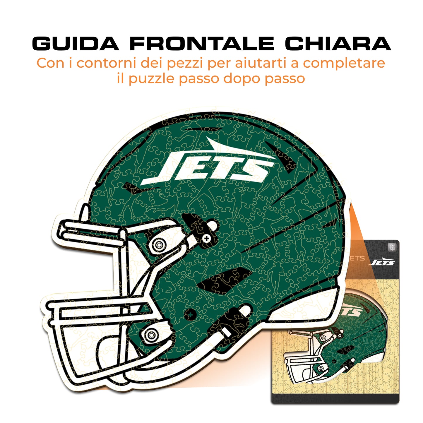 Casco New York Jets™ - Puzzle di Legno